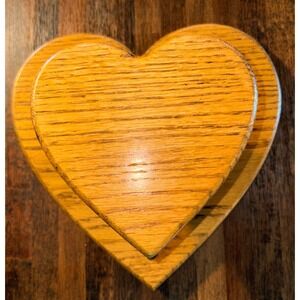 Vintage Wooden Heart-Shaped Quilt Holder Farmhouse Cottagecore Wall Hanging